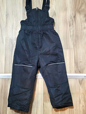 Swiss Tech insulated snow or cold-weather overalls, black, size 3T, with adjusta