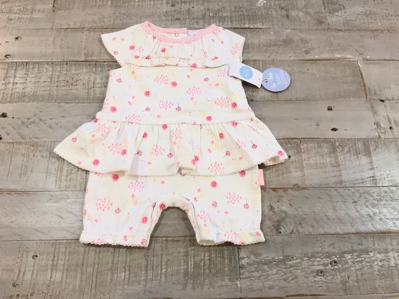 Girls le top romper size 3 months sleeveless w/flowers new w/tags 