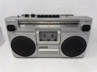 Hitachi TRK-7000H Vintage Cassette Radio Boombox AM FM EQ Works (See Video)