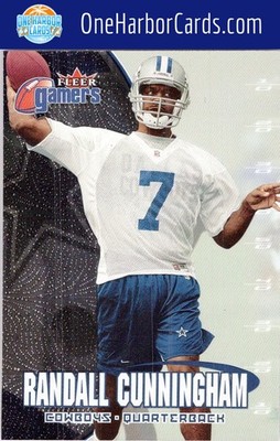 2000 Fleer Gamers Dallas Cowboys #75 Randall Cunningham