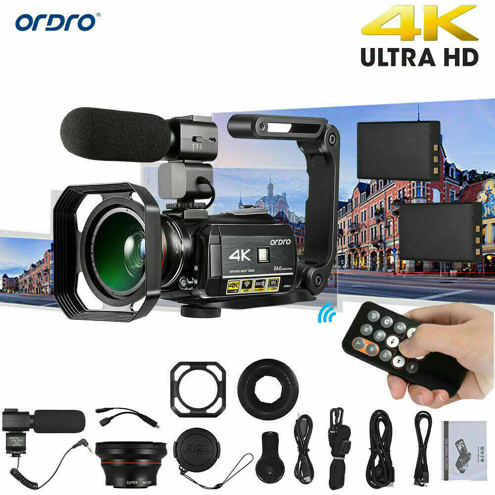ORDRO AC3 4K Wifi Full HD Night Vision Digital Camcorder Video DV