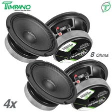 4x Timpano Audio TPT-MD6-8 Pro Audio Midrange Loudspeaker 6 Inch 8 Ohm 2400 W