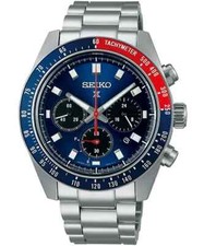 Orologio Cronografo Solare SEIKO Prospex SPEEDTIMER SBDL097 Pepsi Rosso x Blu...