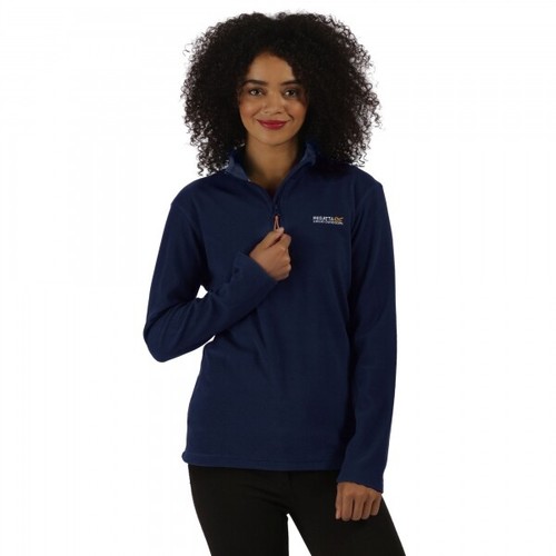 Regatta Great Outdoors Womens/Ladies Sweetheart 1/4 Zip Fleece Top / 8 / Navy