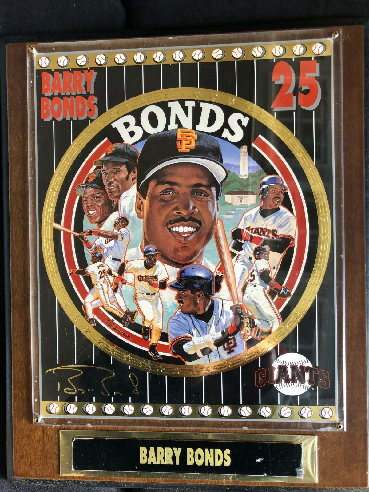 Barry Bonds Sports Impressions 1993 N.L. MVP Plaque eBay