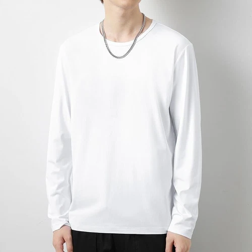 Herren Pullover T-Shirts Locker Rundhals Langarm Oberteile Streetwear Freizeit T-Shirt - Bild 8 von 40