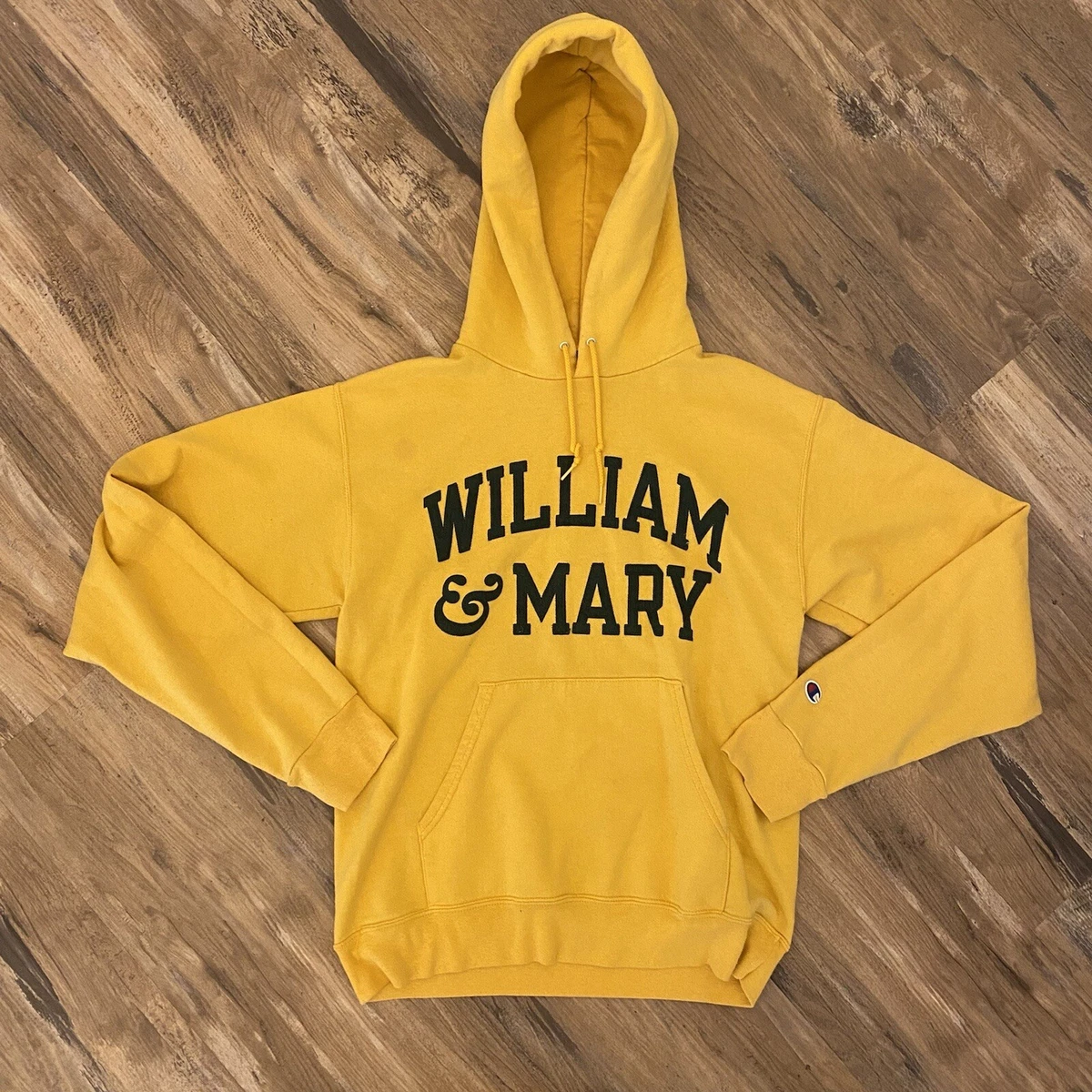 Men's Vintage Champion William & Mary College Big Logo Hoodie