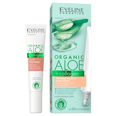 Eveline Bio Aloe Kollagen Augenpads 20ml Schatten Schwellungen