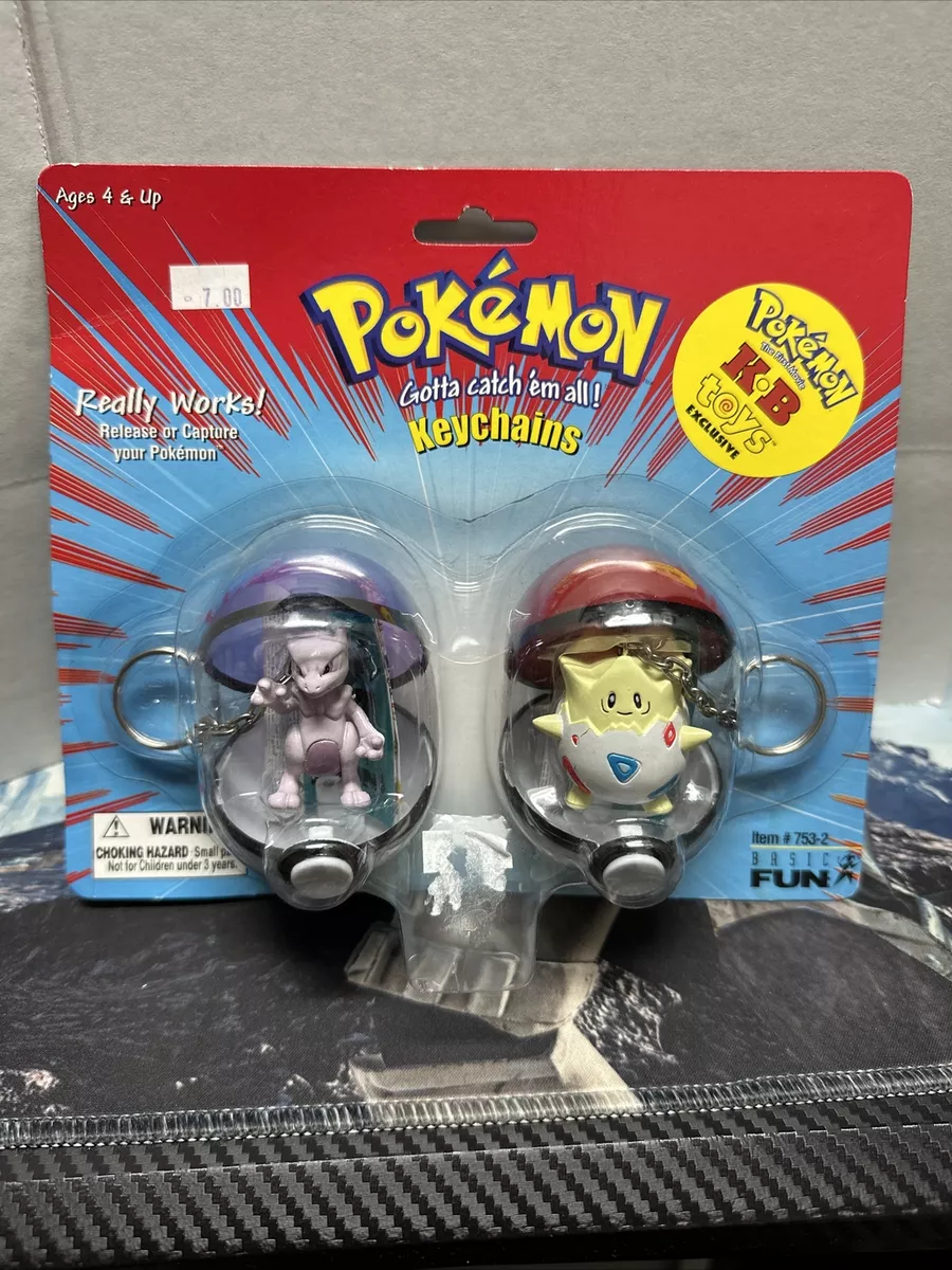Pok mon Keychain Mewtwo Togepi Basic Fun KB Toys NIP