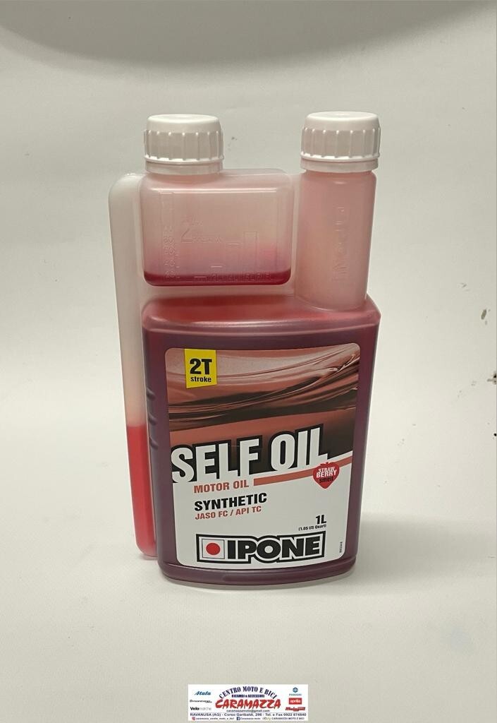 OLIO 2 TEMPI IPONE SELF OIL FRAGOLA SINTETICO CON DOSATORE PER MISCELA