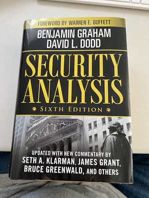 Security Analysis: Principles and Techniques by Benjamin Graham
