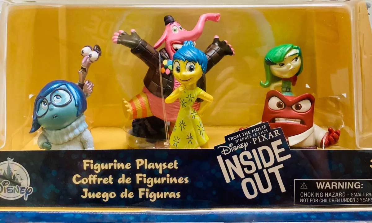 Disney Pixar Inside Out Figure Toy 6 Pc Set Joy Sadness Anger