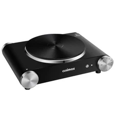 CUSIMAX Electric Hot Plate for Cooking Portable Single Burner 1500W Cast Iron...