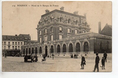 Theme THE BANK - the BANQUE DE FRANCE - POSTCARD 59 - ROUBAIX 2