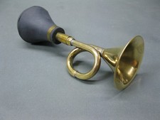 Brass Ball Horn Vintage Horn 20cm Diameter 6.5cm Brass Taxi Horn Polished