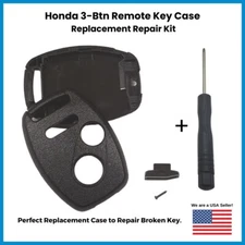 Remote Key Fob Shell Case For 2010 2011 2012 Honda Accord 3BTN - DIY Repair Kit