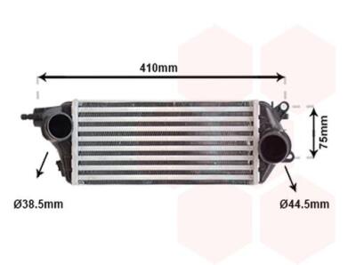 Ladeluftkühler TurbokühlerAluminium passend für MINI Mini R50 R53