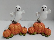 Set di 2 zucche portacandele Halloween MSR vintage USATE 
