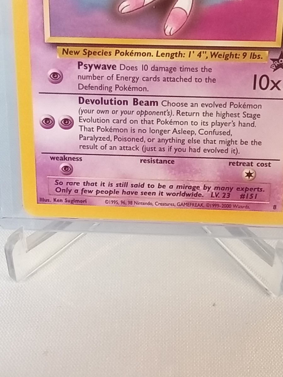 Mew Hp 50 Promo #8 Pokémon Card 1995 | eBay