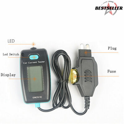 &+ Neu Auto OBD Strom Detektor Digital Tester Tool Kit