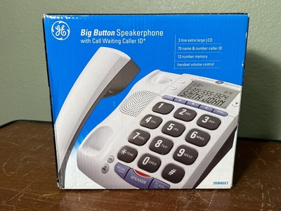 General Electric GE Big Button Speakerphone Corded Telephone 29369GE1A Caller ID