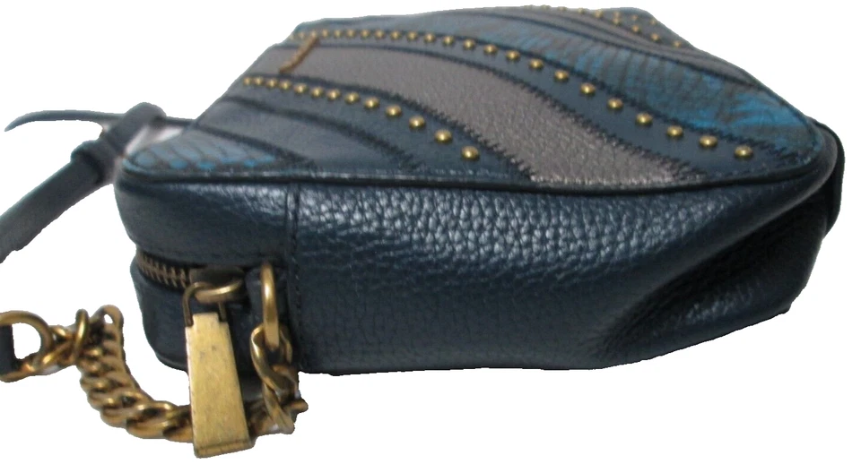 Bolso Bandolera Michael Kors Cuero Patchwork Jet Set Cartera Tachonado Ajustable Foto 4 de 4