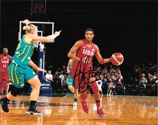 ATLANTA DREAM ANGEL McCOUGHTRY HAND SIGNED TEAM USA 8X10 PHOTO W/COA LOUISVILLE