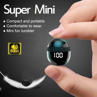 Bass Sleep Headphones Wireless Bluetooth Earphones with Mic Sports Earbuds