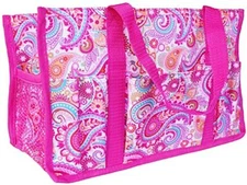 Thirty-one Utility Organizer mini tote hand bag keep it caddy in Pink Paisley