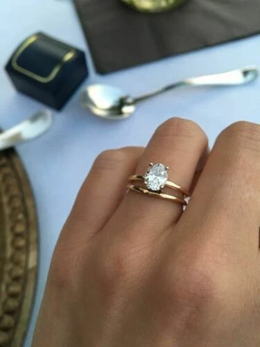Moissanite engagement ring 2 carat deals