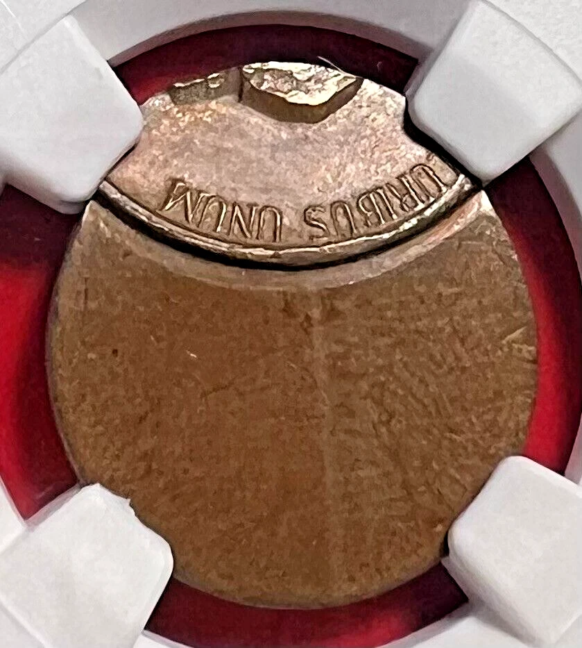 1964 NICKEL OFF CENTER ON CENT PLANCHET MULTI-ERROR! NGC MS-63 BN - Image 3 of 3