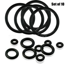 10pcs. Black Rubber O-Rings for Taper Expander  Ear Plugs