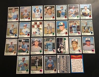 1973 Topps MONTREAL EXPOS Complete TEAM Set STEVE RENKO Ken SINGLETON Bob BAILEY