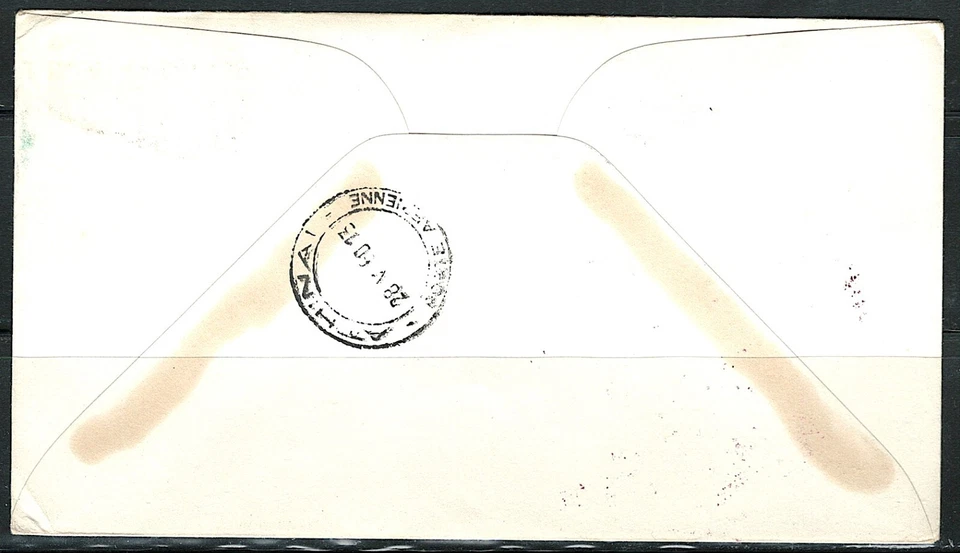 US Year of 1960 New York to Athens First Jet service Cover, (used). - Image 2 of 2