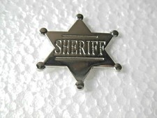 Sheriff pin badge. Lapel. Brand new. Silver coloured lapel pin. USA law enforcer