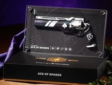 Destiny Exotic Armory Collection Ace of Spades Hand Cannon Replica Rare New