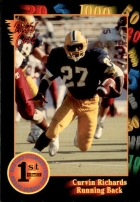 1991 Wild Card Draft Curvin Richards #7