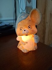 Vintage Nursery Night Light Glows To Light The Way To Baby's Crib