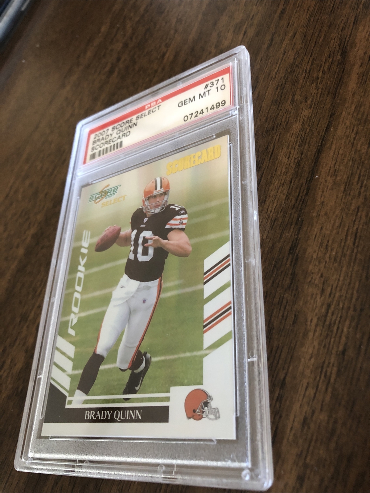 Brady Quinn Score Select #371 Scorecard