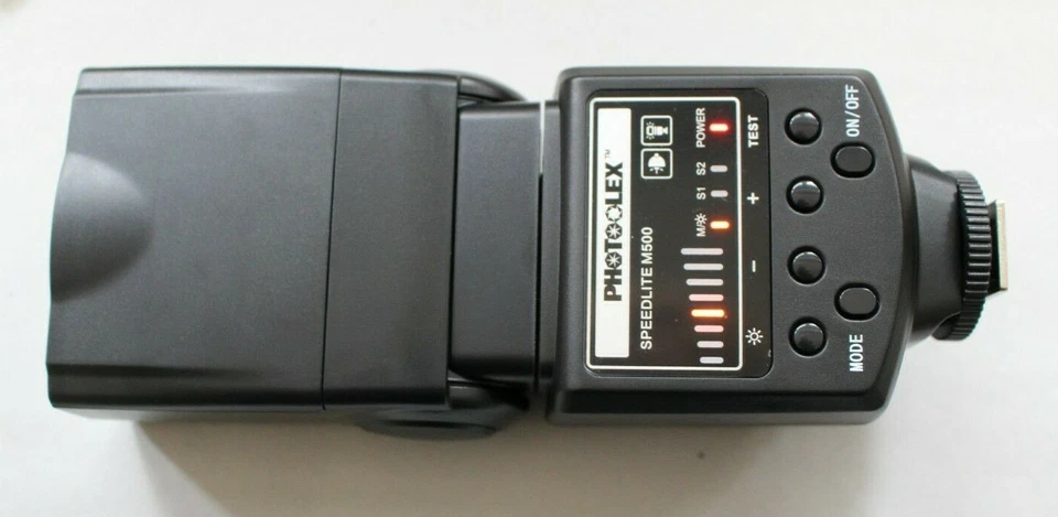 PHOTOOLEX Speedlite M500 Blitzgerät Spiegelreflexkamera Kamera Blitz Blitzlicht  - Bild 4 von 4