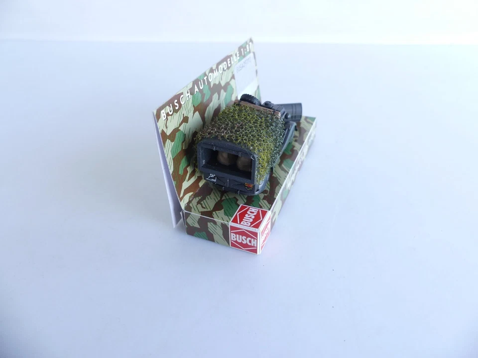 41564 / BUSCH MILITAIRE 1:87 / VOITURE MERCEDES 170 V CAMOUFLAGE - Photo 4/4