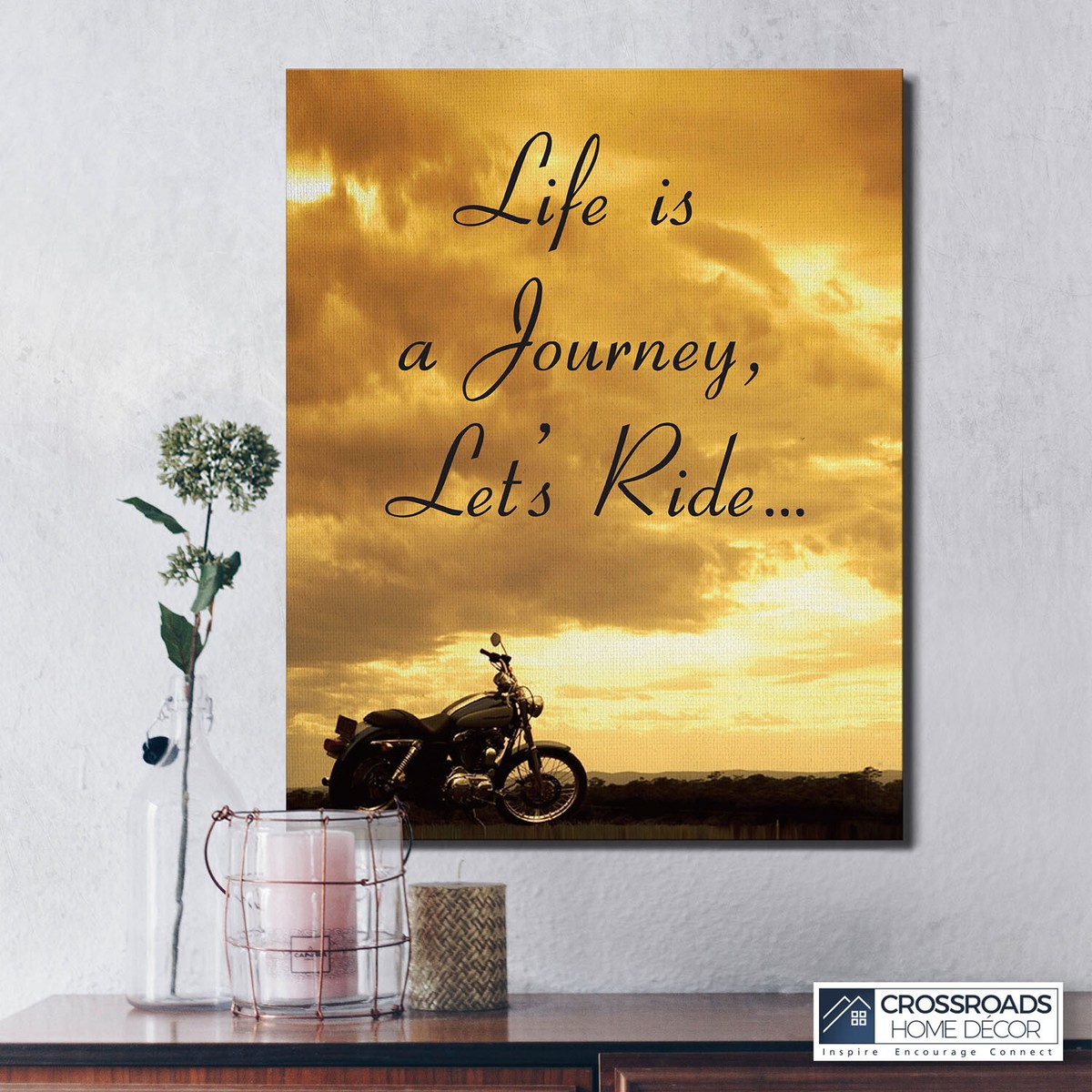 Harley Davidson Gifts For Men Canvas Print, Motorcycle Wall Art
