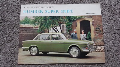 HUMBER SUPER SNIPE VERKAUFSPROSPEKT 1965