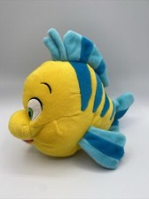 Disney Store The Little Mermaid 30 Years Flounder 8" Stuffed Plush
