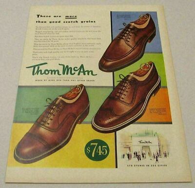 1952 Print Ad Thom McAn Mens Shoes Melville Shoe Corp