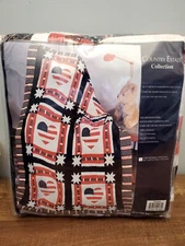 Quilted Patchwork Wall Hanging or Lap Blanket Patriotic USA Americana 50"x60"