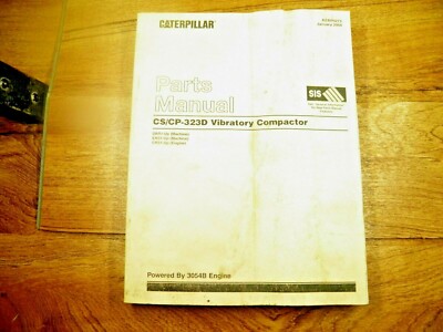 CAT Caterpillar CP323D CS323D Vibratory Compactor Parts Manual DAR EAS