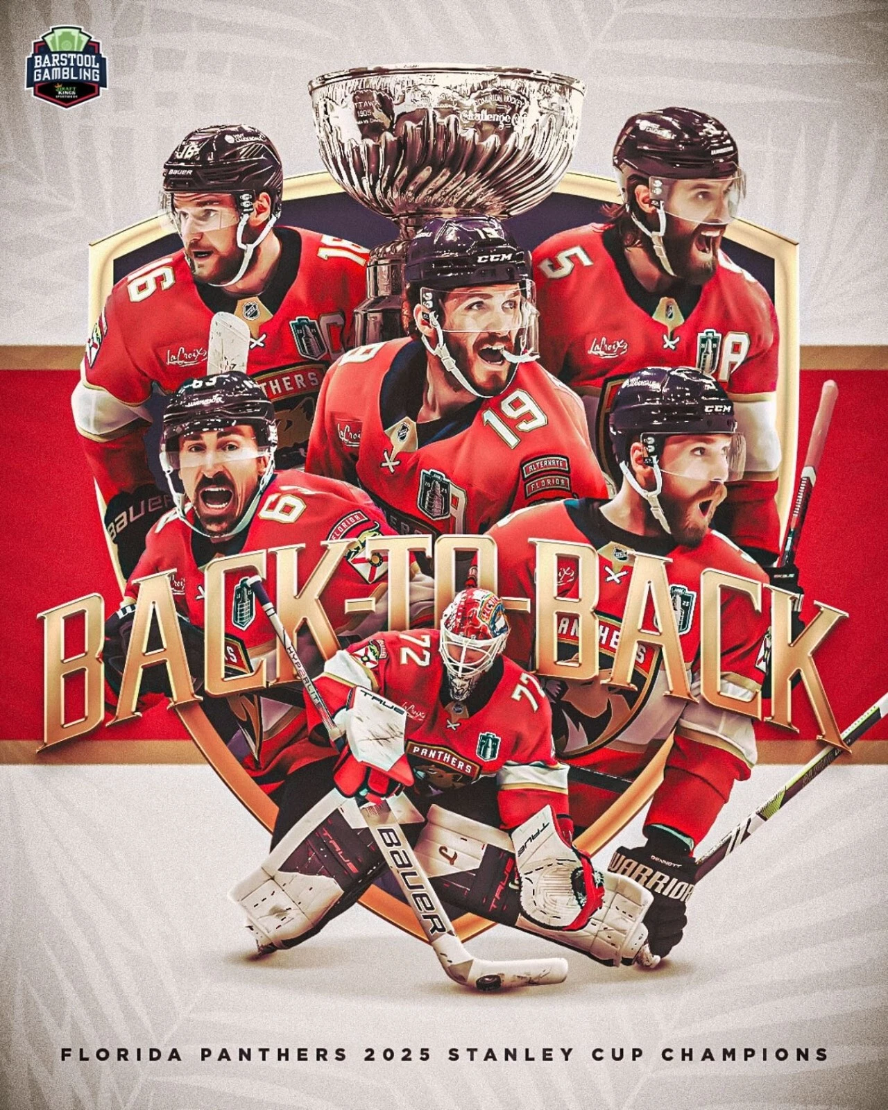 Florida Panthers 2025 Stanley Cup Champions Premium Matte Poster