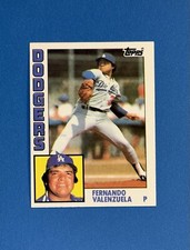 1984 Topps Fernando Valenzuela Baseball Card #220 Los Angeles Dodgers