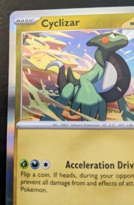 Cyclizar 070/091 Holo Rare Scarlet & Violet: Paldean Fates Pokemon